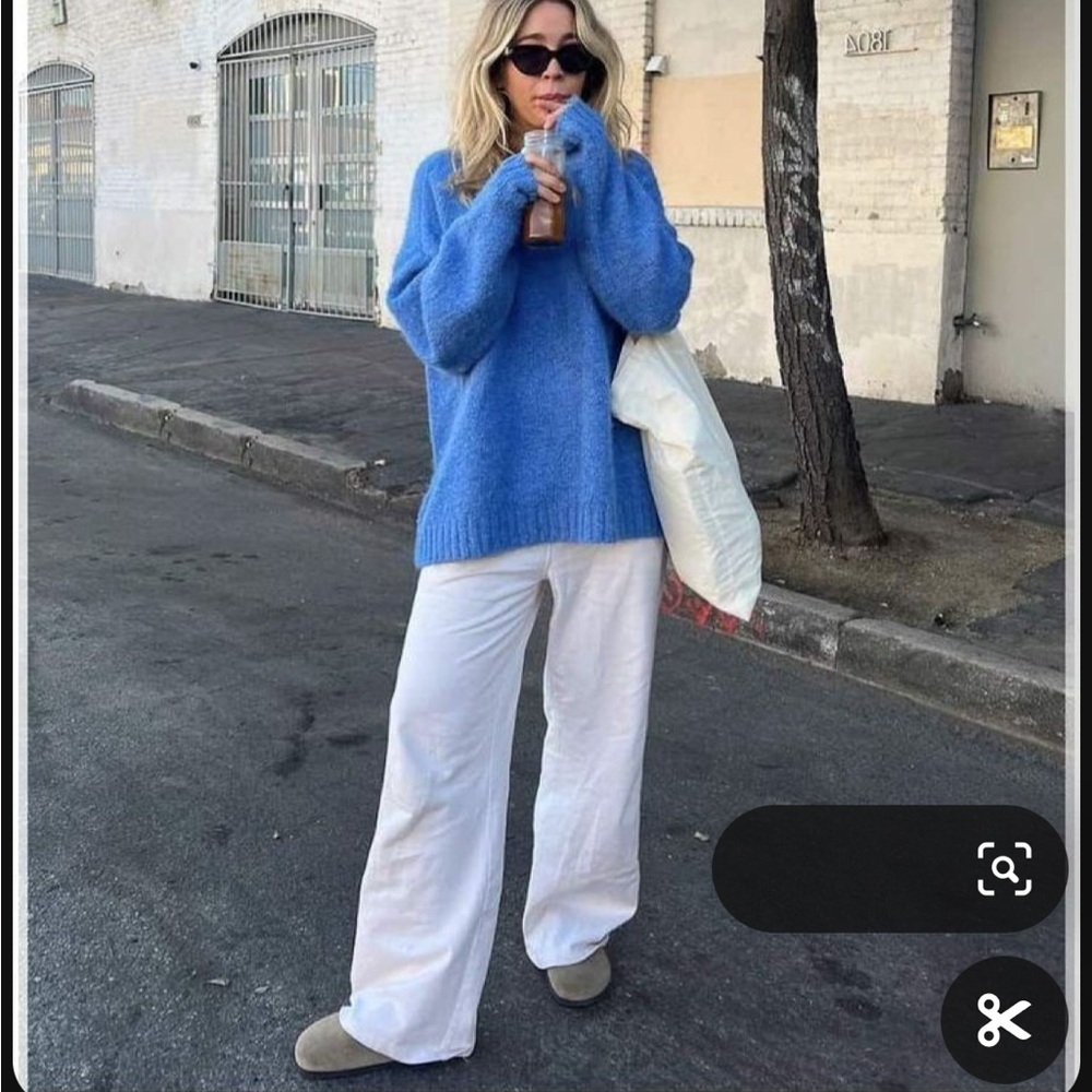 Nordstrom Oversized Blue Sweater Size Large